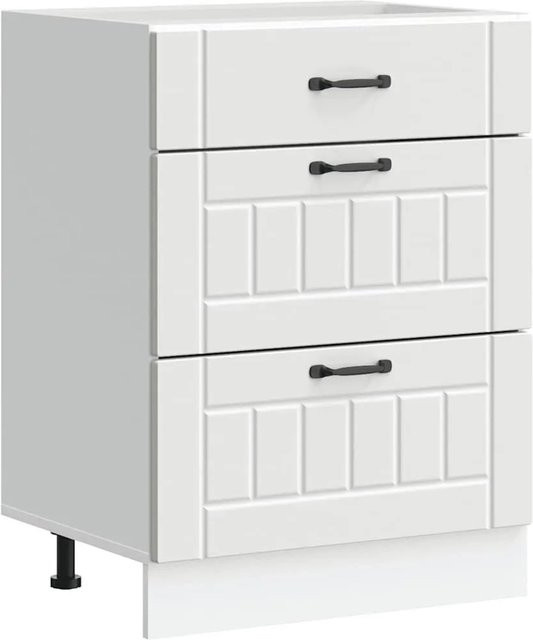 Küchenunterschrank DELUKE MARO Weiß mit Schublade, B/T/H: 60 x 46 x 81,5 cm - Bild 1