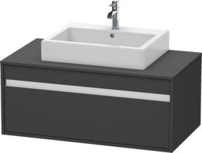 Duravit Waschtischunterschrank Ketho grau matt, wandhängend, B/T: 100 x 55 cm - Bild 1