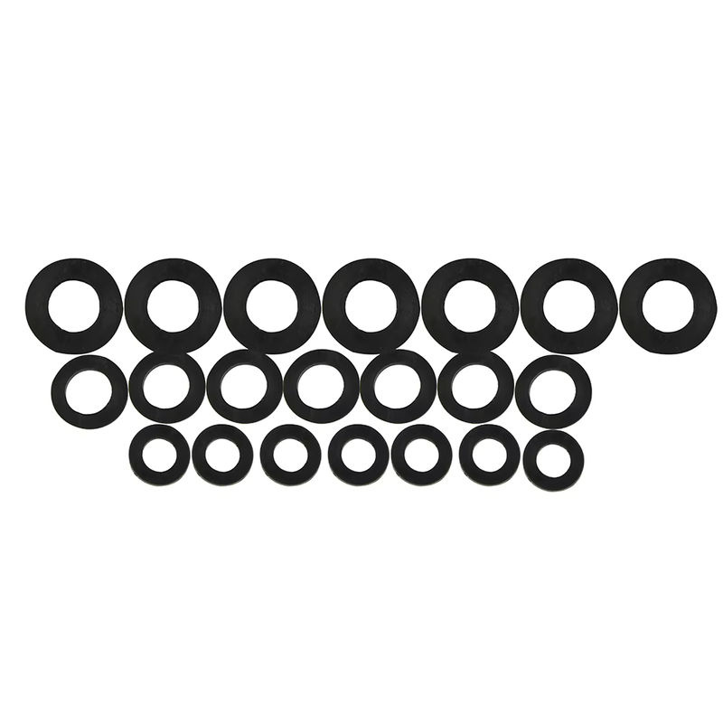 Sortierte Gummidichtringe für Wasserhähne in Schwarz, passend für 3/8 Zoll, 1/2 Zoll und 3/4 Zoll für Waschbecken und Duschen (Heiß- und Kaltwasser) - Bild 4