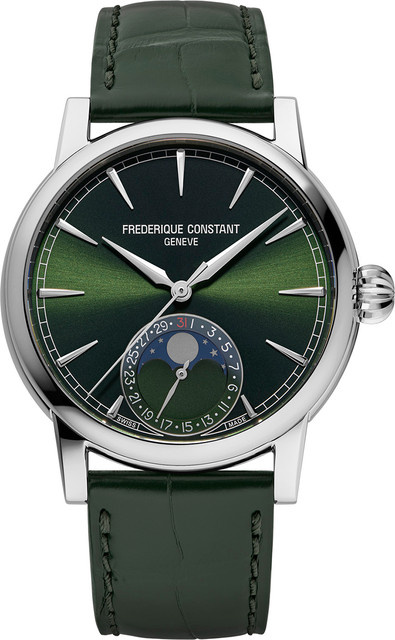 Frederique Constant Armbanduhr Automatik, Edelstahl, Leder, 40 mm, Herren - Bild 1