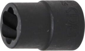 BGS Spiral-Profil-Steckschlüssel-Einsatz Schraubenausdreher 5266-14 mit 1/2 Zoll Innenvierkant und 14 mm Schlüsselweite - Bild 1