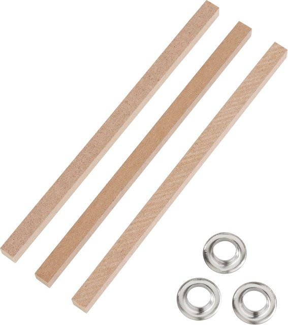 GLOREX Outdoor-Dochte mit Fuß in Braun, 3er-Set, 6 x 6 mm - Bild 1