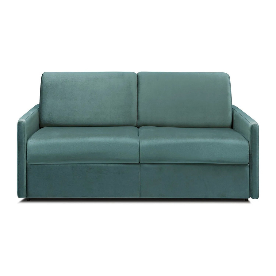 Vente-unique Schlafsofa Calife in Smaragdgrün mit Samtbezug, Breite: 170 cm - Bild 2