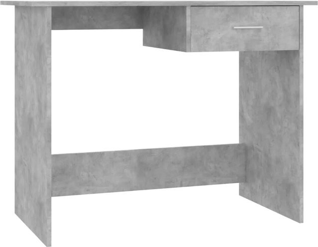 vidaXL Schreibtisch in Betongrau aus Holzwerkstoff, B/T/H: 100 x 50 x 76 cm - Bild 1
