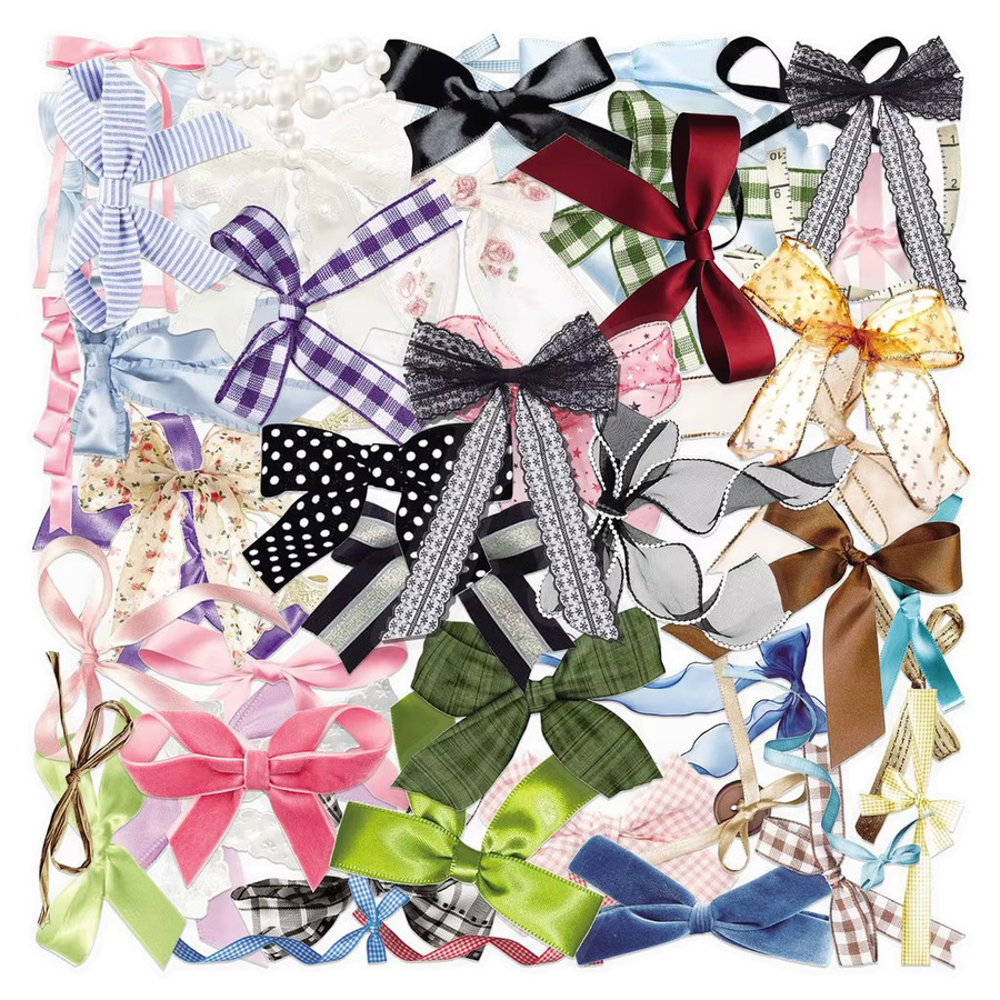 50 Stück transparente Schleifen-Aufkleber aus PET in Multicolour von BulingBulingStickers Store - Bild 3