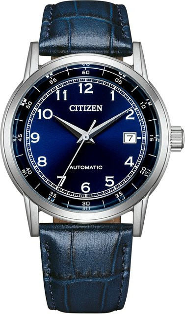 Citizen Armbanduhr Automatik, Edelstahl, Blau, 40 mm, Herren - Bild 1