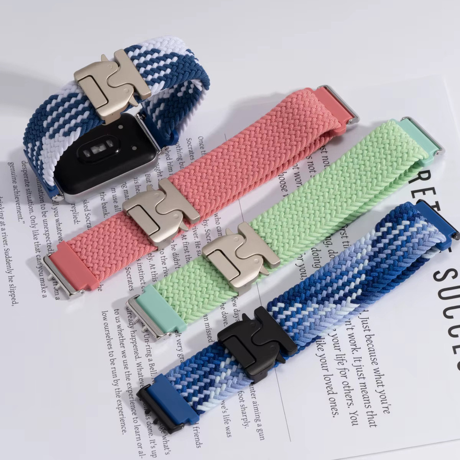 OAKCHARM Uhrenarmband, Textil/NATO, Bunt, Samsung Galaxy Watch Fit 3 - Bild 2