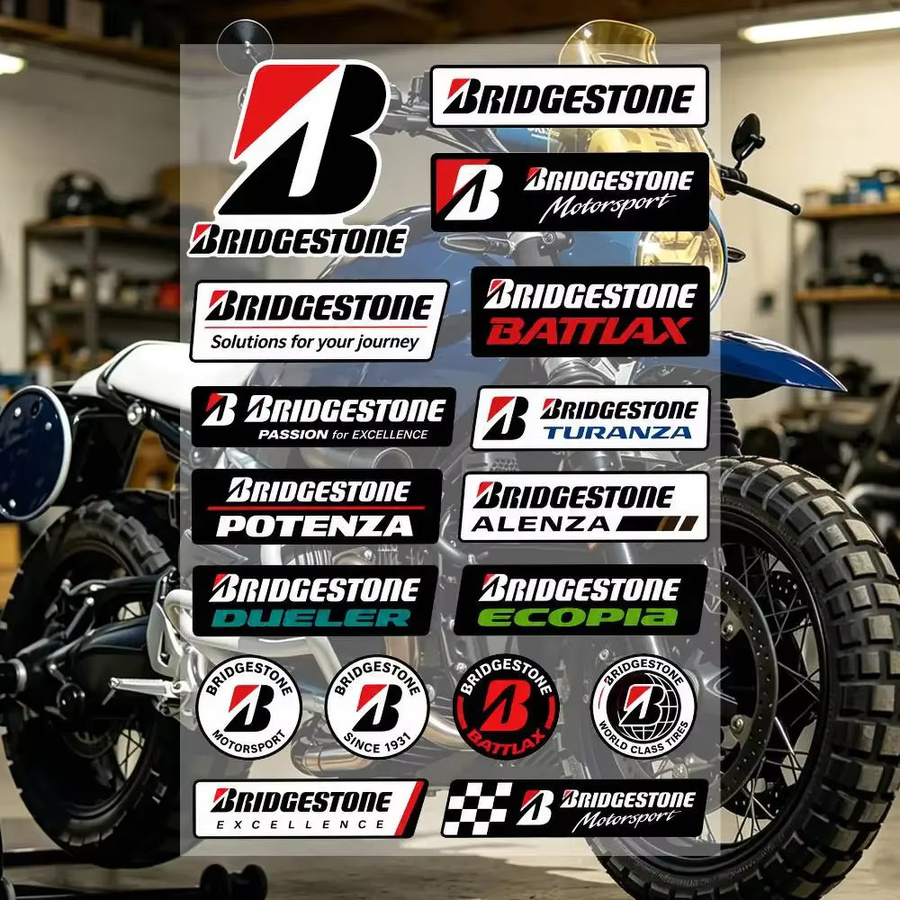 Bridgestone Graffiti-Aufkleber aus wasserfestem PVC in Multicolour für Auto, Motorrad, Skateboard und Helm - Bild 3