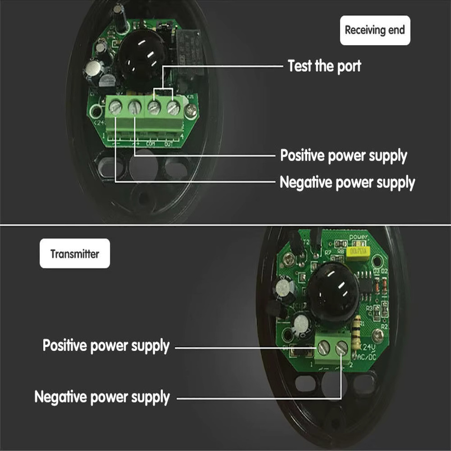 Scimagic-RC 10er Set Sicherheits-Fotozelle Infrarotsensor IP55 12-24V AC/DC für automatische Türen und Garagentoröffner - Bild 5