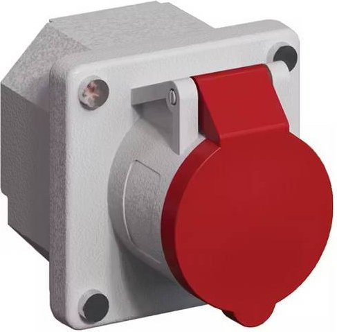 Hager unibar M Ersatz Steckdose CEE 16A 3-polig Z-Element in Weiß KEM31S91R0LMF - Bild 1