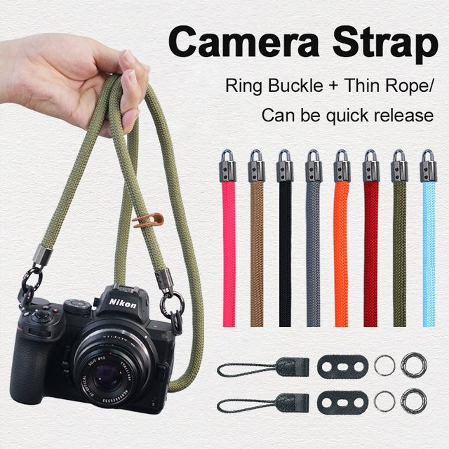 NiYi Universal Kamera Schultergurt Lanyard in Rot und Mehrfarbig für Nikon Panasonic Canon Leica Sony Pentax Fujifilm - Bild 1