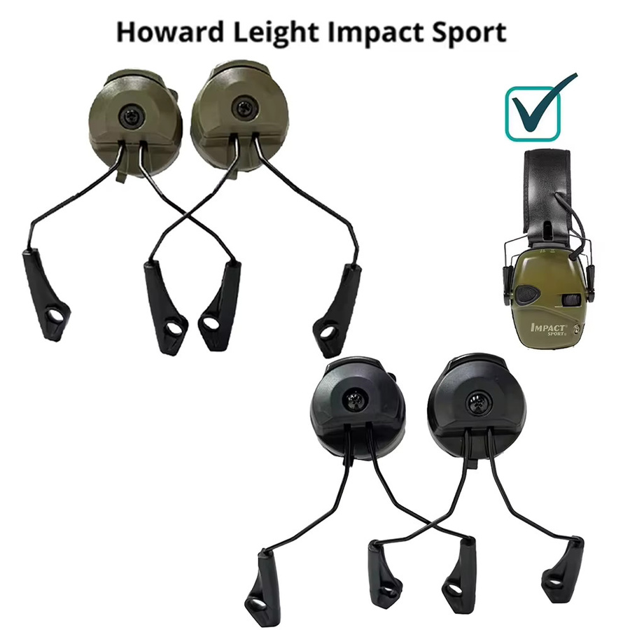 ARC OPS-CORE Helmschienenadapter Howard Leight Impact Sport Taktischer Kopfhörerständer Schwarz - Bild 2