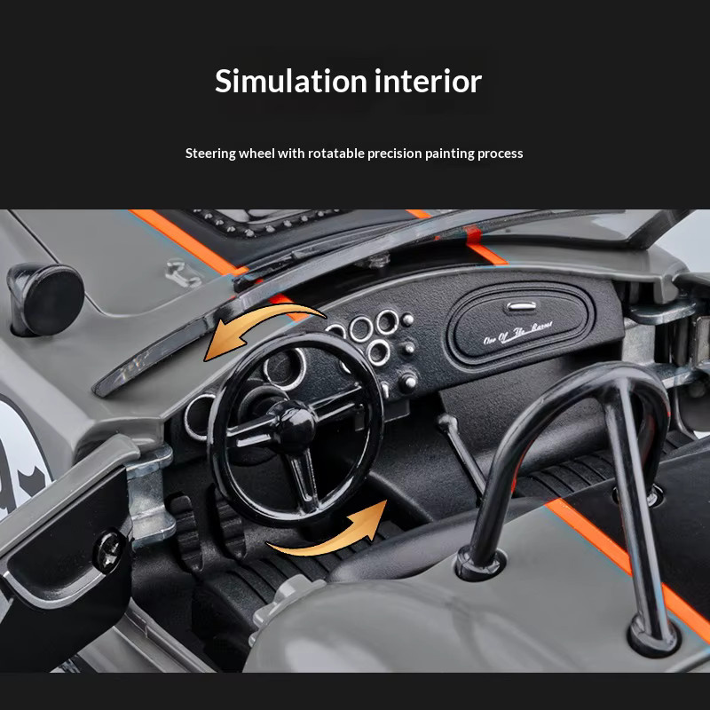 Maisto Shelby Cobra Replikat, Automodell, 1:24, Metall, Orange - Bild 4