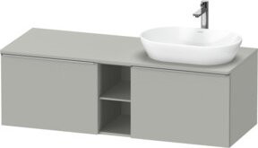 Duravit Waschtischunterschrank D-Neo Wandhängend in Grau Matt, Breite: 140 cm - Bild 1