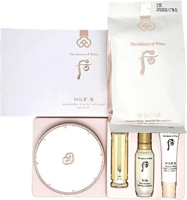The History of Whoo Gongjinhyang Seol Radiant White Tone Up Sun Cushion Special Set - Bild 1