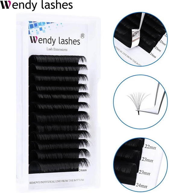 Wendy Lashes Wimpernverlängerung, Black, Unisex, Natürlich - Bild 1