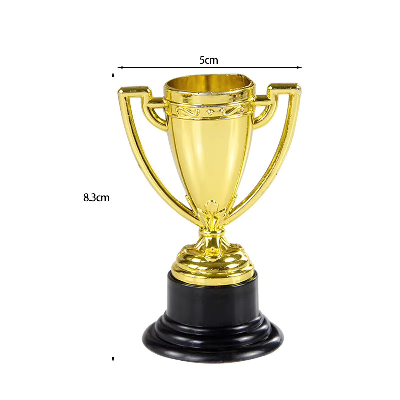 xunyihappy Goldene Mini Trophäe, 5-teiliges Set, Kunststoff - Bild 2