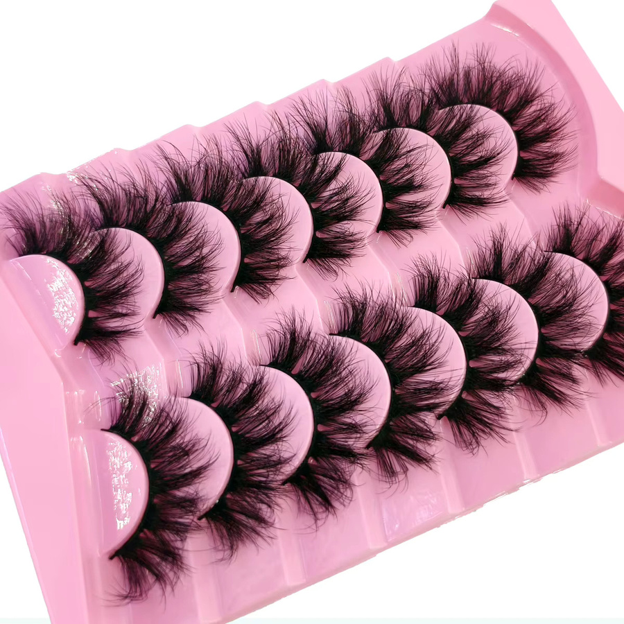 HBZGTLAD Künstliche Wimpern, 3D-Nerzwimpern, Black, Unisex - Bild 4