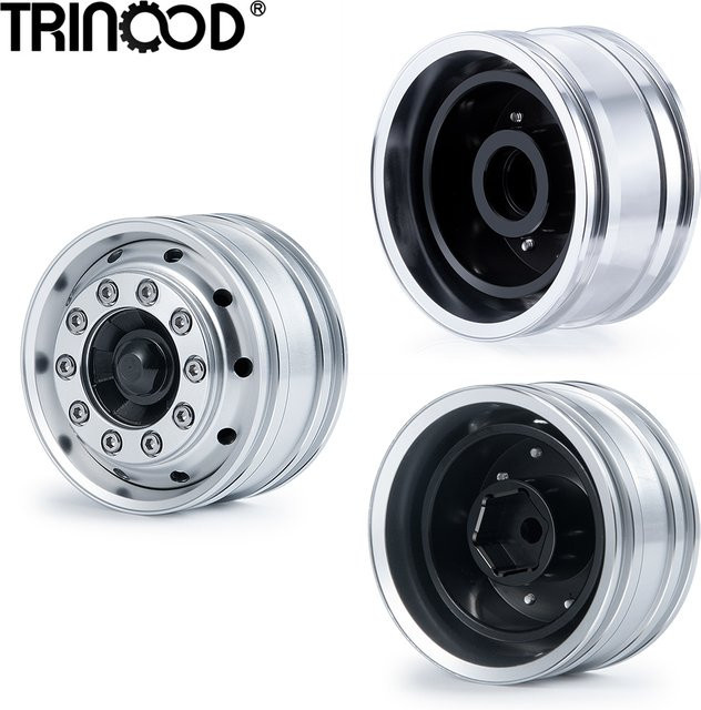 TRINOOD Beadlock Radnabenlager, Sechskanträder Felgen, Metall, 1:14 - Bild 1