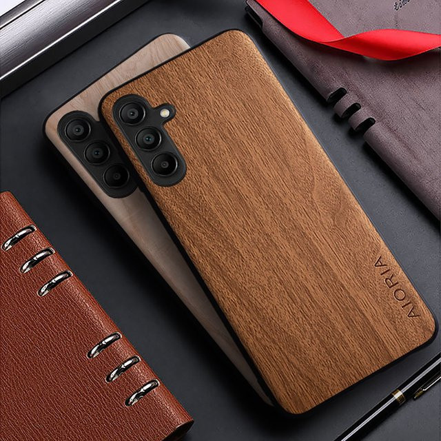 Bambus Holz Muster Handyhülle für Samsung Galaxy A16 A26 A36 A56 A15 A25 A35 A04 A04S A05 A05S A06 A30S A50S 4G 5G in Braun und Schwarz - Bild 1