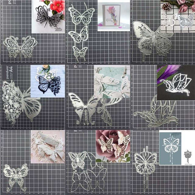 Schmetterling Metall Schneideform für DIY Scrapbooking und Papierdekoration als Bastelvorlage für Karten und Handwerk - Bild 1