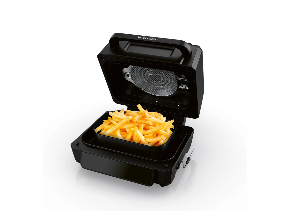 SILVERCREST KITCHEN TOOLS Heißluftfritteuse mit Grillfunktion SHFG 2460 A1, Schwarz, 2,5 l - Bild 2