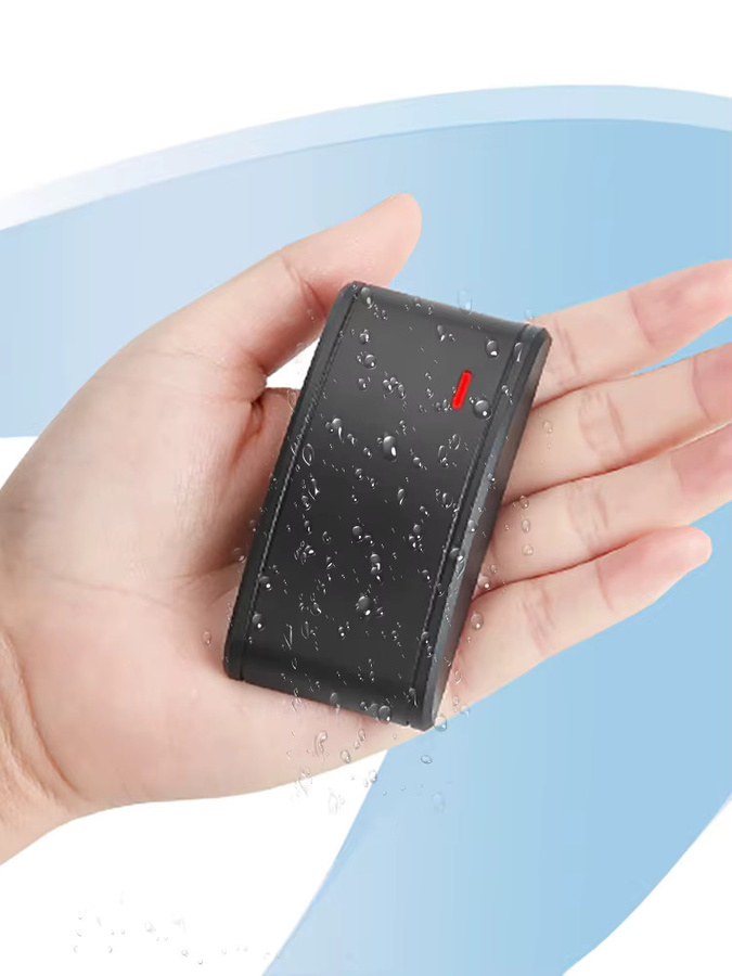 Wasserdichter Dual-Frequenz-Kartenleser von LUCKING DOOR für Zugangskontrollsysteme mit Wiegand 26/34 Ausgang, 125 kHz und 13,56 MHz RFID, Farbe: Schwarz - Bild 4