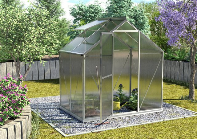 Vitavia Gewächshaus Triton 2500 mit Stahlfundament, eloxiertes Aluminium und 6 mm HKP-Verglasung, 2,5 m² - Bild 1