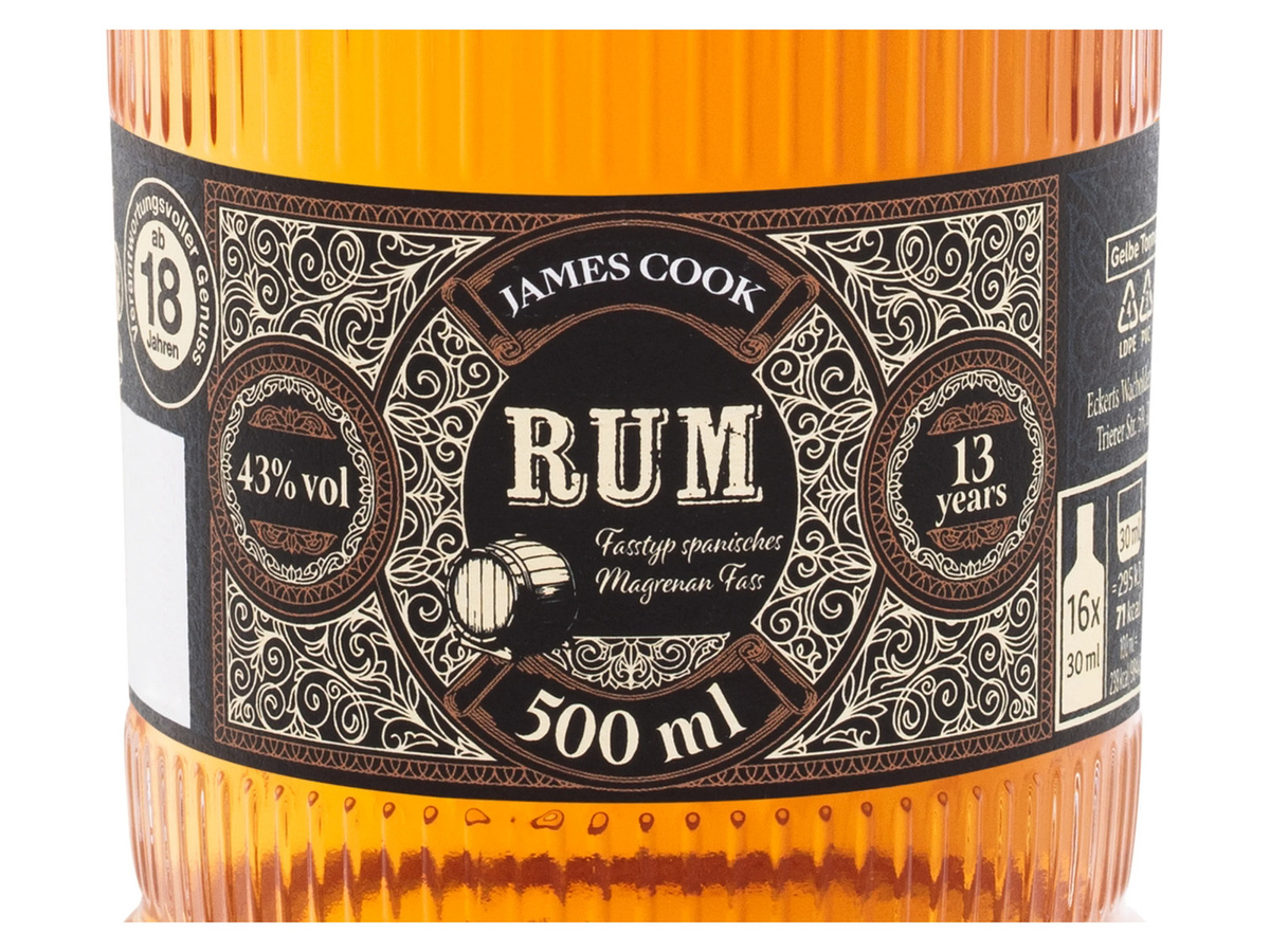 James Cook Rum Magrenan Cask 13 Jahre, 0,5 l - Bild 2