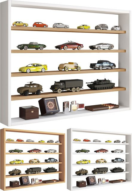 VCM Wandregal Osado L Modern mit Holzstruktur-Nachbildung H x B x T: 60 x 80 x 10 cm - Bild 1