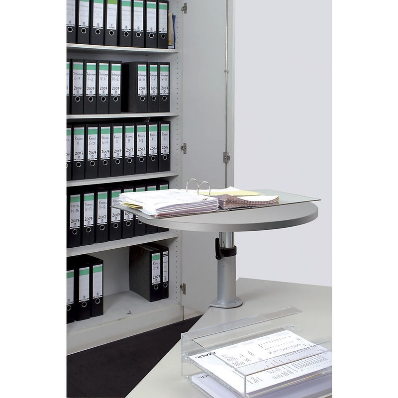MAUL Ergonomisches Tischpult in Grau mit Buchenoptik, höhenverstellbar und neigbar - Bild 5