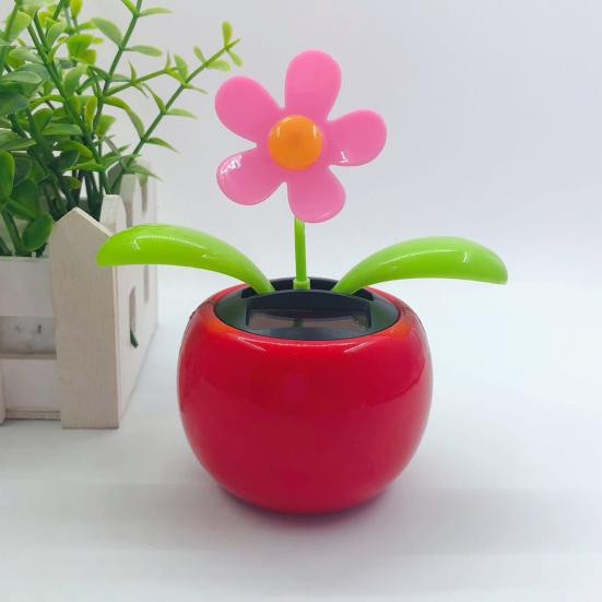 Solarbetriebenes Auto-Ornament von xiekeying mit tanzender Blume in Multicolour als lustige Dekoration für dein Armaturenbrett - Bild 3