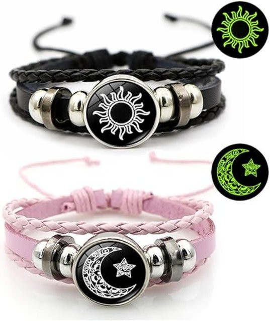 sweetyhome Armband, Sonne und Mond, Zinklegierung, Unisex, Bunt - Bild 1