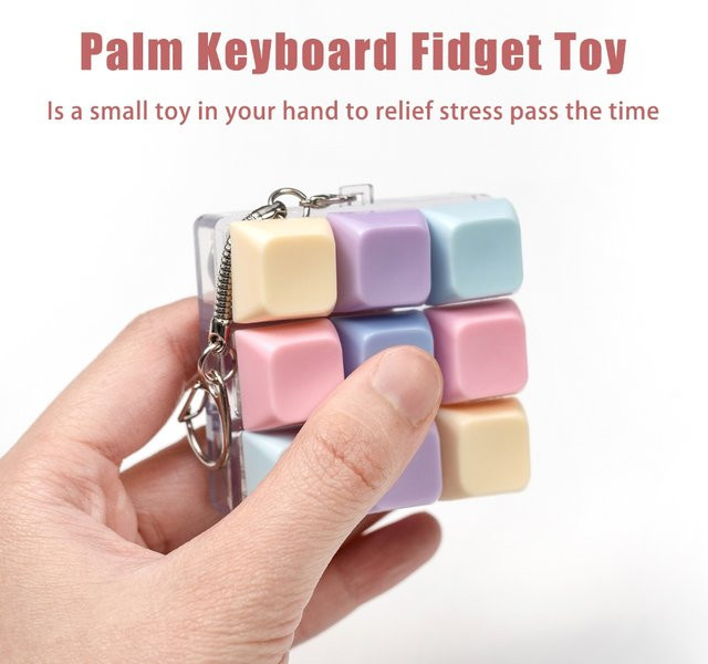 Venit Keys Fidget-Spielzeug, Tastatur-Clicker, mit RGB-Licht, multicolour - Bild 1
