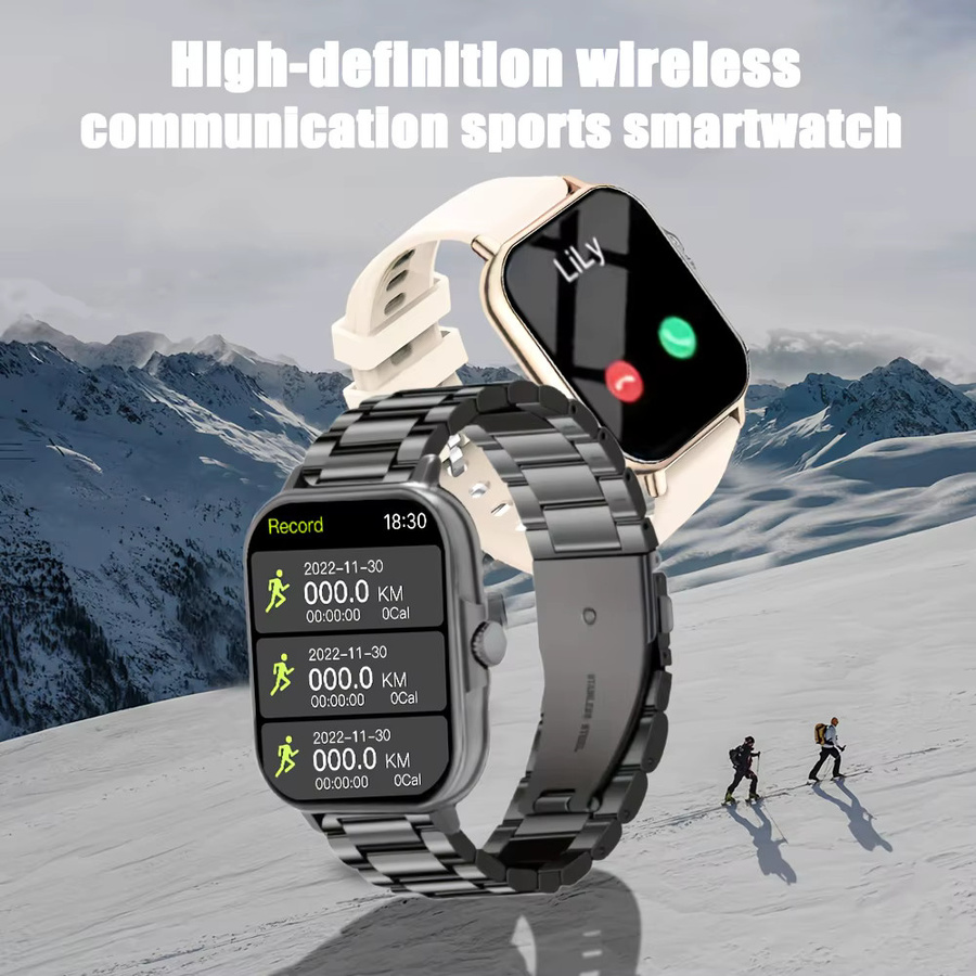 LAXASFIT Smartwatch, Edelstahl, Schwarz, Unisex - Bild 4