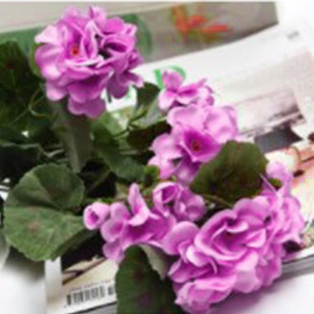 Künstliche Geranien in Rot, Rosa und Violett für deine Home Dec und Hochzeitsdekoration - Bild 1