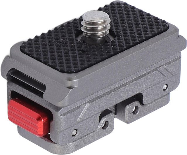 Igeteck Schnellverschluss-Halterung mit Magnetfuß aus Aluminium für Action Kameras Pro 2, X4, X3, X2 und GO3, Farbe: Schwarz - Bild 1