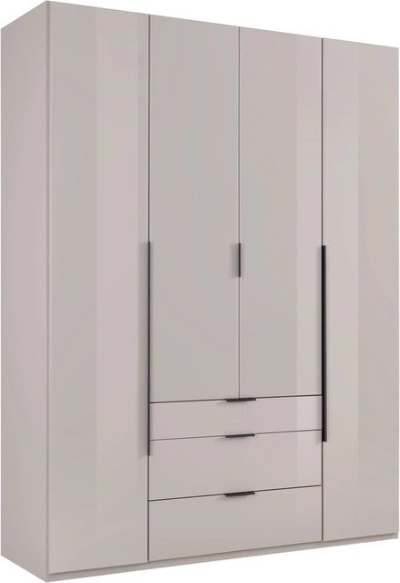 Premium Living Drehtürenschrank New York in Grau/Sahara mit integrierten Schubladen und Glaselementen, B/T/H: 180 x 58 x 236 cm - Bild 1