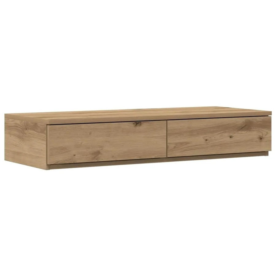 vidaXL Bettschublade Artisan-Eiche in Braun, B/T/H: 80 x 36,5 x 16,5 cm - Bild 2