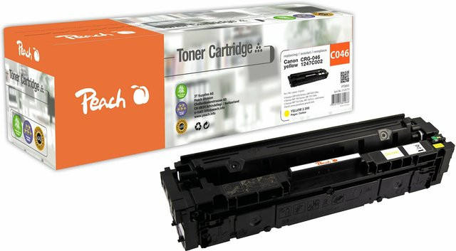 Peach Tonerpatrone HP 046 Gelb für Canon i-SENSYS LBP-650, LBP-653Cdw und LBP-654Cdw, wiederaufbereitet - Bild 1