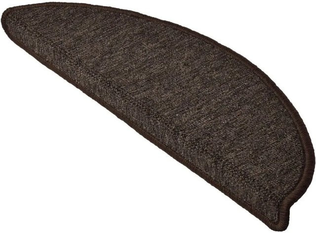 Beautissu ProStair Treppenstufenmatten Dunkelbraun Halbrund, 15 Stück, B: 55 cm - Bild 1