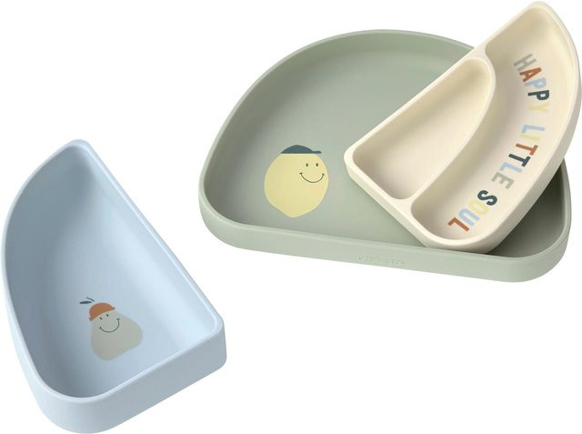 Lässig 3-tlg. Kindertellerset, mehrfarbig - Bild 1