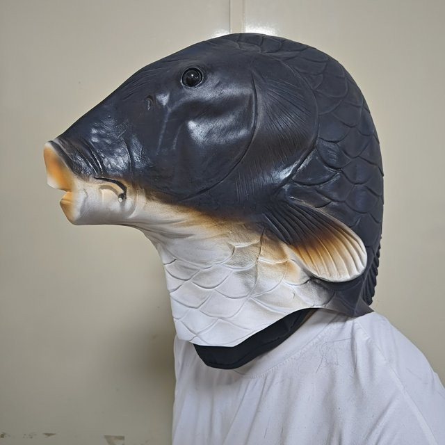 patygr Fischmaske, Tierkopfbedeckung, Gummi, Meerestiere - Bild 1