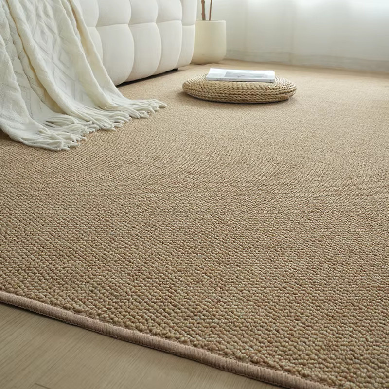 Reese Japanischer minimalistischer Teppich aus Jute, beige-weiß, rechteckig, rutschfest und waschbar - Bild 1