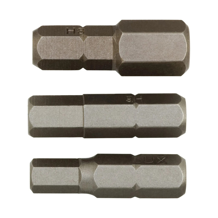LUX-TOOLS Innensechskant Bit-Set 3-teilig mit 5 mm, 6 mm und 8 mm - Bild 2