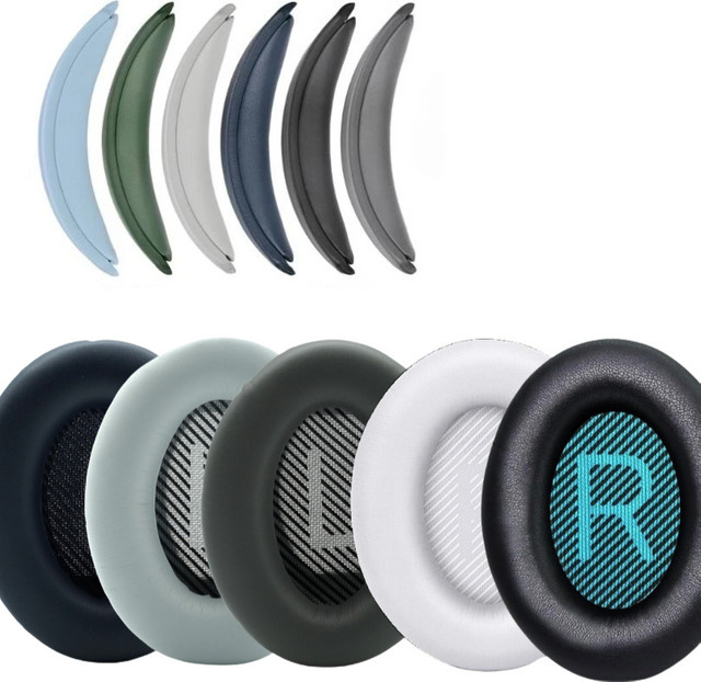 Ersatz-Ohrpolster für Bose QuietComfort QC 15 25 35 sowie SoundTrue und AE2 Kopfhörer in Schwarz - Bild 1