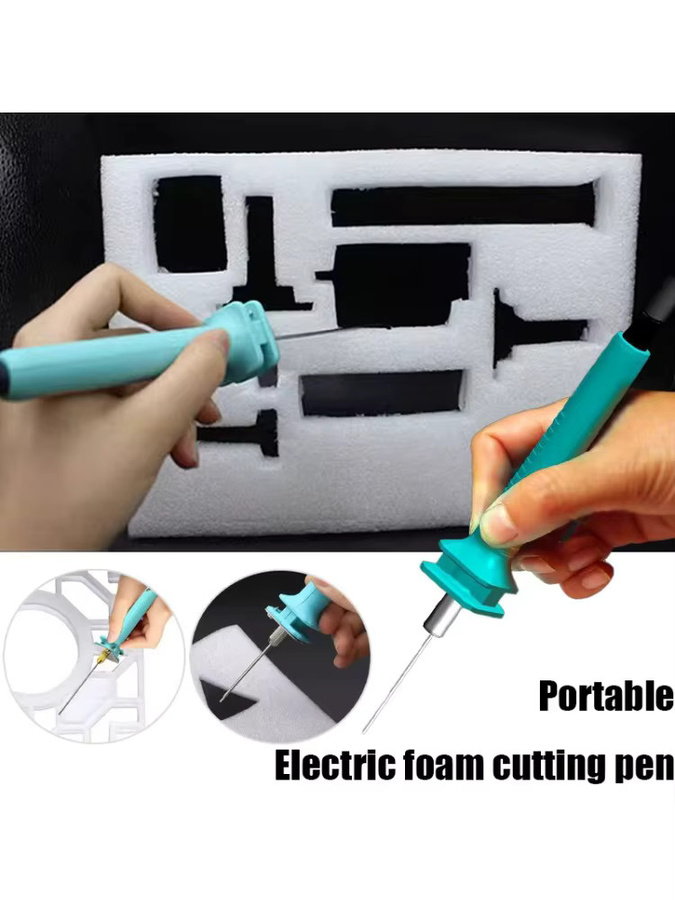 Elektrischer Schaumcutter mit einstellbarer Temperatur für Polystyrol und Styropor, tragbare Schneidemaschine für DIY-Projekte, Länge: 10 cm - Bild 5