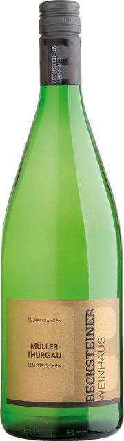 Becksteiner Winzer Müller-Thurgau Weißwein, Baden, 2024, halbtrocken, 1 l - Bild 1