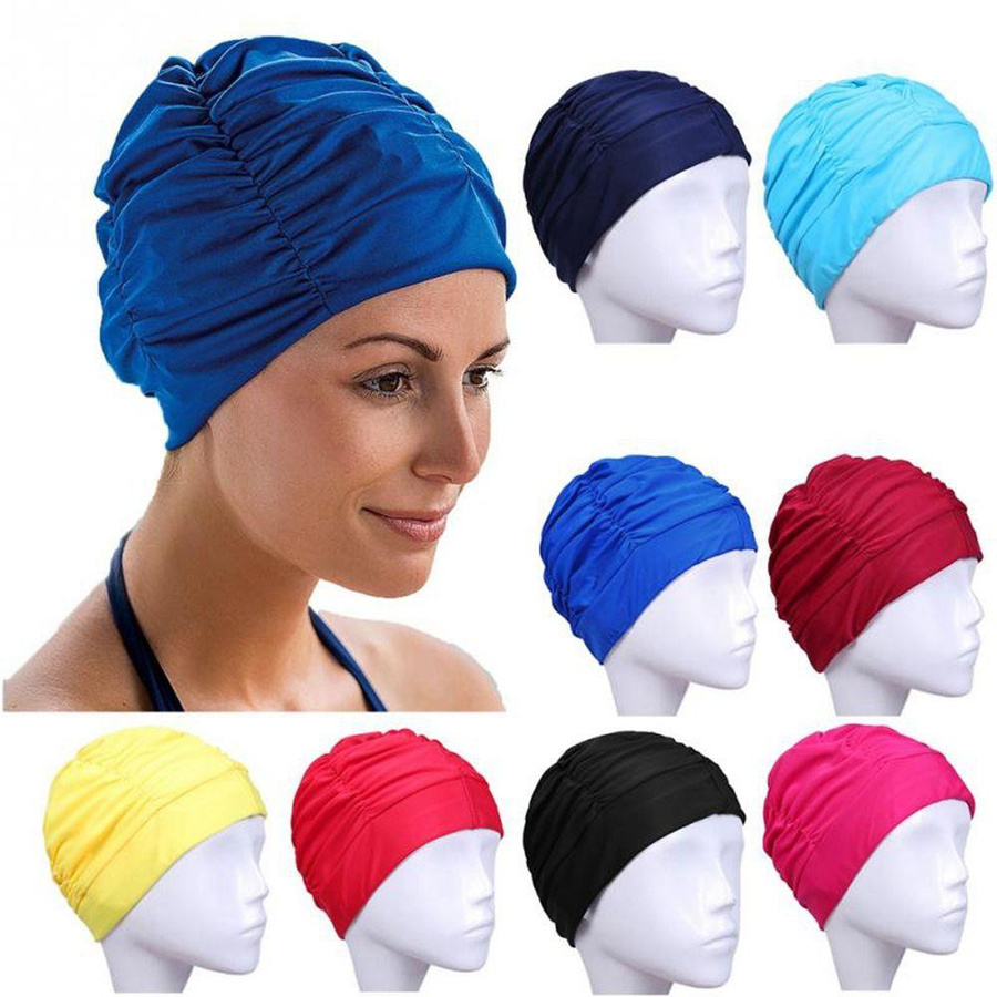 XZdingchen Elastische Nylon Badekappe als Turban zum Schutz der Ohren und Haare beim Baden und im Pool - Bild 7