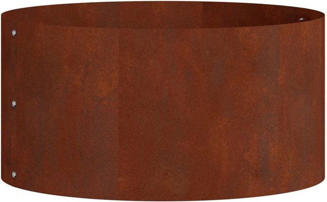 vidaXL Pflanzenring aus wetterfestem Stahl in Braun, B/T/H: 40 x 40 x 20 cm - Bild 1